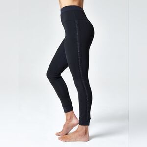 Zaggora‎ London Hot Pants Leggings Neoprene Black Workout Yoga Run Lift size 6